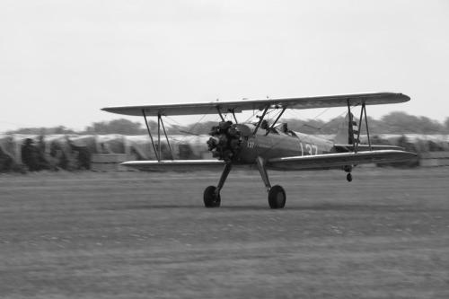 Boeing Stearman au décollage